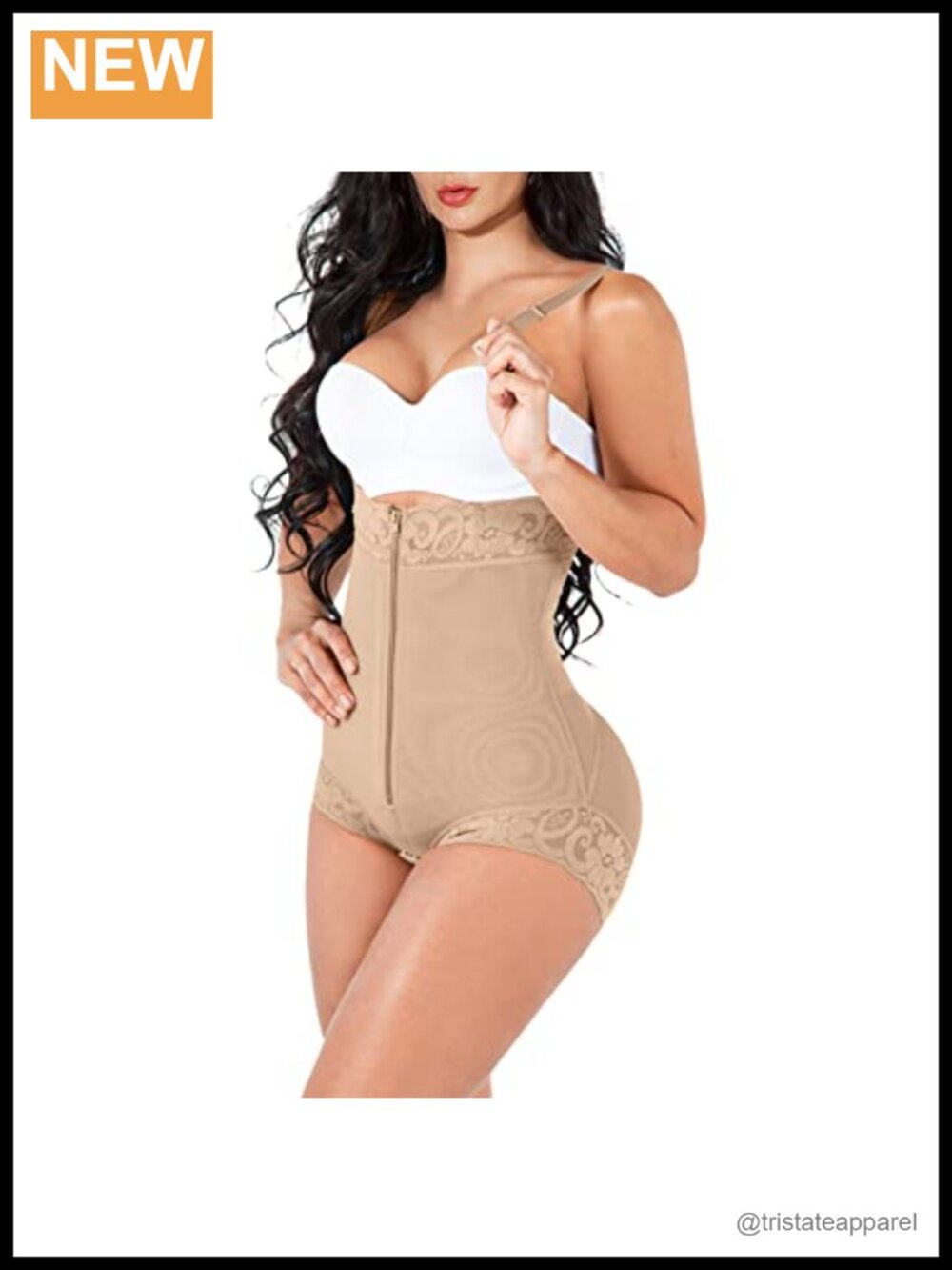 Fajas Colombianas Tummy Control Shapewear Bodysuit Butt Lifter Open Bust